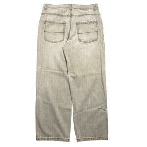 Vintage Y2K Southpole Baggy Wide Leg Jeans 40x33 Rare Tan Faded Distressed